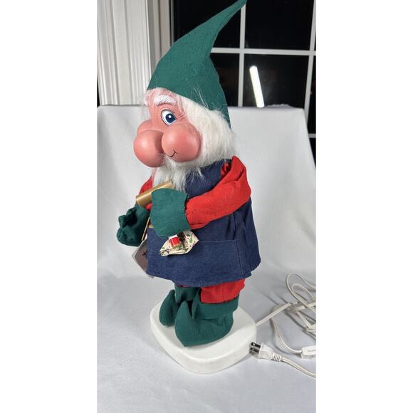 VTG Christmas Motionette Animated Santakins Grubby Elf Figures Fairy Gnome Works - Picture 2 of 9